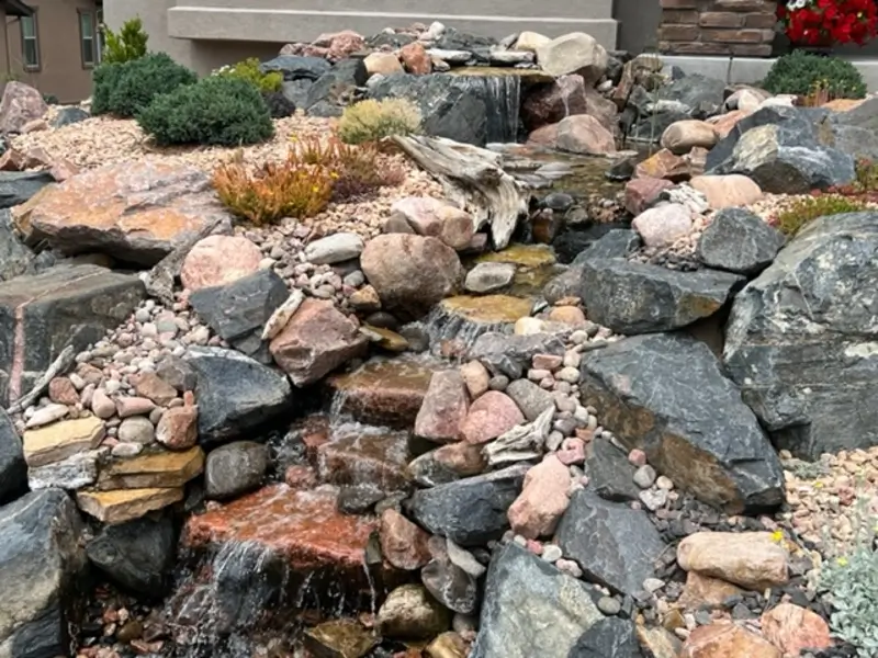 Pondless waterfall installs in Colorado Springs, CO